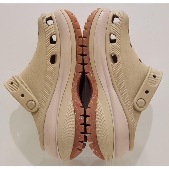 Crocs Chai Pink Classic Mega Crush Slip On Platform Clogs Shoes US W7 M5 - Picture 4 of 11